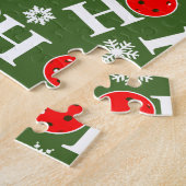Eat Dink & Be Merry Red Green Ho Ho Ho Pickleball Puzzle (Seite)