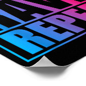 Eat Don't Sleep Rave Repeat Edm Quote Music - Rave Poster (Ecke)