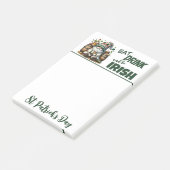 Eat Drink and Be Irish Gnome Notes Post-it Klebezettel (angewinkelt)