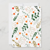 Eat Drink and Be Merry Christmas Party Potluck Einladung (Rückseite)