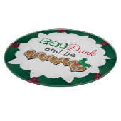 Eat, Drink and be Merry Christmas Schneidebrett (Ecke)