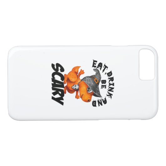 Eat Drink And Be Scared Funny Quote Case-Mate iPhone Hülle (Rückseite (Horizontal))