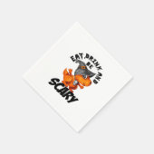 Eat Drink And Be Scared Funny Quote Serviette (Ecke)
