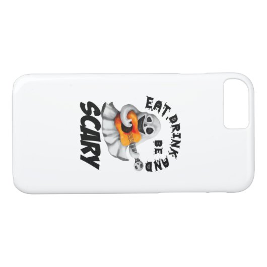 Eat Drink And Be Scared Minimal Clean Case-Mate iPhone Hülle (Rückseite (Horizontal))