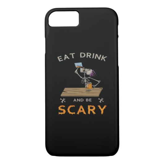 Eat Drink And Be Scary Aesthetic Graphic Case-Mate iPhone Hülle (Rückseite)
