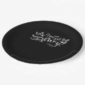 Eat Drink And Be Scary Aesthetic Graphic Pappteller (Schrägansicht)