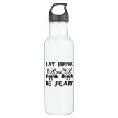 Eat Drink And Be Scary Aesthetic Unique Edelstahlflasche (Vorderseite)