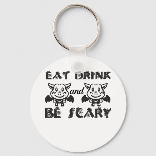 Eat Drink And Be Scary Aesthetic Unique Schlüsselanhänger (Vorderseite)