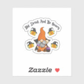 Eat Drink And Be Scary Basic Casual Aufkleber (Blatt)