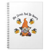 Eat Drink And Be Scary Basic Casual Notizblock (Vorderseite)