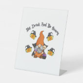 Eat Drink And Be Scary Basic Casual Sockelschild (Vorderseite)