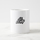 Eat Drink And Be Scary Basic Clean Jumbo-Tasse (Vorderseite)