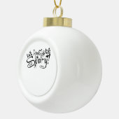 Eat Drink And Be Scary Casual Simple Keramik Kugel-Ornament (Rechts)