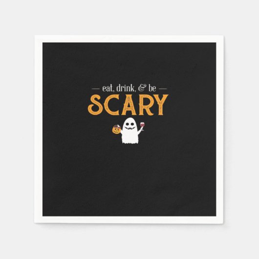 Eat Drink And Be Scary Classic Aesthetic Unique Serviette (Vorderseite)