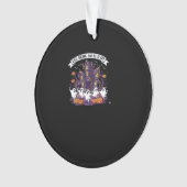 Eat Drink And Be Scary Classic Funny Retro Ornament (Vorderseite)