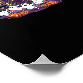 Eat Drink And Be Scary Classic Funny Retro Poster (Ecke)