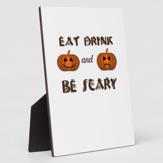 Eat Drink And Be Scary Classic Graphic Fotoplatte (Seite)