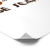 Eat Drink And Be Scary Classic Graphic Poster (Ecke)