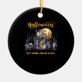 Eat Drink And Be Scary Classic Keramik Ornament (Vorne)