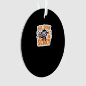 Eat Drink And Be Scary Classic Retro Cool Ornament (Vorderseite)