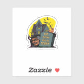 Eat Drink And Be Scary Classic Simple Aufkleber (Blatt)