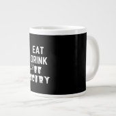Eat Drink And Be Scary Classic Style Jumbo-Tasse (Vorderseite Rechts)