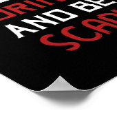 Eat Drink And Be Scary Creative Casual Poster (Ecke)