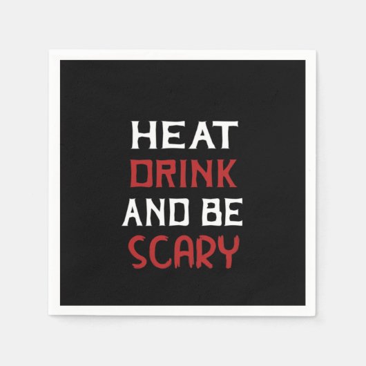 Eat Drink And Be Scary Creative Casual Serviette (Vorderseite)