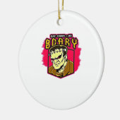 Eat Drink And Be Scary Frankenstein Halloween Crea Keramik Ornament (Links)