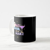 Eat Drink And Be Scary Funny Halloween Casual Uniq Kaffeetasse (Vorderseite Links)