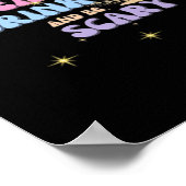 Eat Drink And Be Scary Funny Halloween Casual Uniq Poster (Ecke)