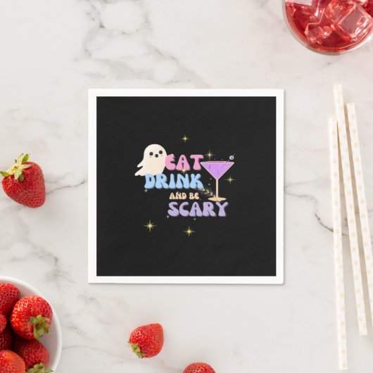 Eat Drink And Be Scary Funny Halloween Casual Uniq Serviette (Beispiel)