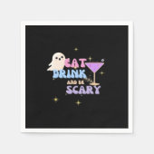 Eat Drink And Be Scary Funny Halloween Casual Uniq Serviette (Vorderseite)