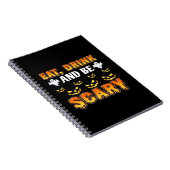 Eat Drink And Be Scary Funny Halloween Essential Notizblock (Rechte Seite)