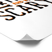 Eat Drink And Be Scary Funny Halloween Quote Poster (Ecke)