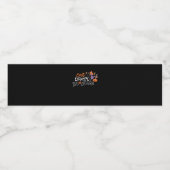 Eat Drink And Be Scary Funny Halloween Wasserflaschenetikett (Einzelnes Label)