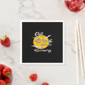 Eat Drink And Be Scary Funny Quote Serviette (Beispiel)