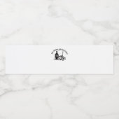 Eat Drink And Be Scary Funny Quote Wasserflaschenetikett (Einzelnes Label)