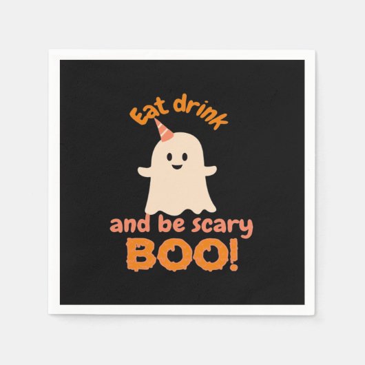 Eat Drink And Be Scary Funny Spooky Gifts For Clas Serviette (Vorderseite)