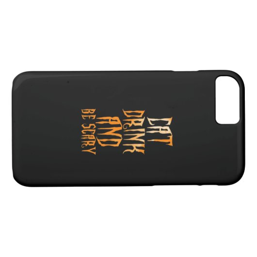 Eat Drink And Be Scary Funny Trendy Case-Mate iPhone Hülle (Rückseite (Horizontal))
