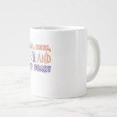 Eat Drink And Be Scary Funny Trendy Jumbo-Tasse (Vorderseite Rechts)