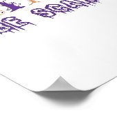 Eat Drink And Be Scary Funny Trendy Poster (Ecke)