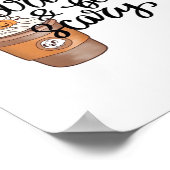 Eat Drink And Be Scary Funny Trendy Poster (Ecke)