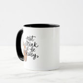 Eat Drink And Be Scary Funny Trendy Tasse (Vorderseite Links)