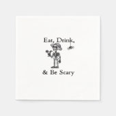 Eat Drink And Be Scary Halloween Aesthetic Style Serviette (Vorderseite)