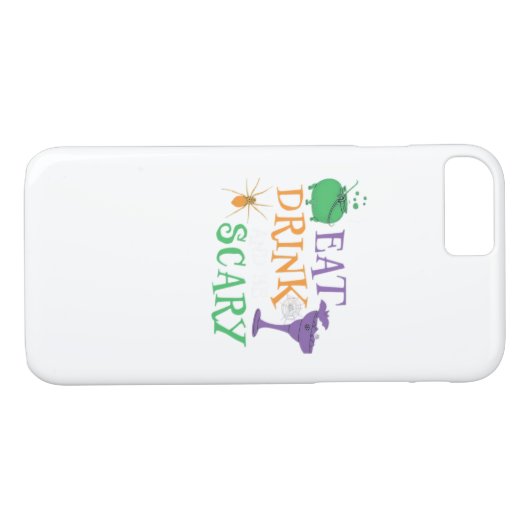 Eat Drink And Be Scary Halloween Case-Mate iPhone Hülle (Rückseite (Horizontal))