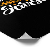 Eat Drink And Be Scary Halloween Creative Casual Poster (Ecke)