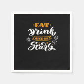 Eat Drink And Be Scary Halloween Creative Casual Serviette (Vorderseite)