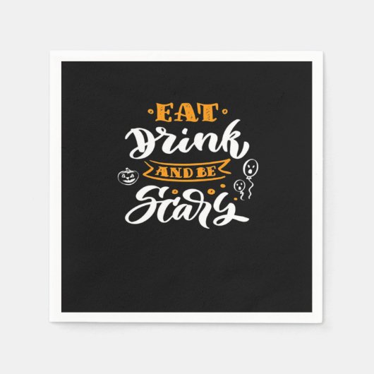 Eat Drink And Be Scary Halloween Creative Casual Serviette (Vorderseite)