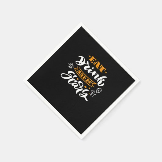 Eat Drink And Be Scary Halloween Creative Casual Serviette (Ecke)